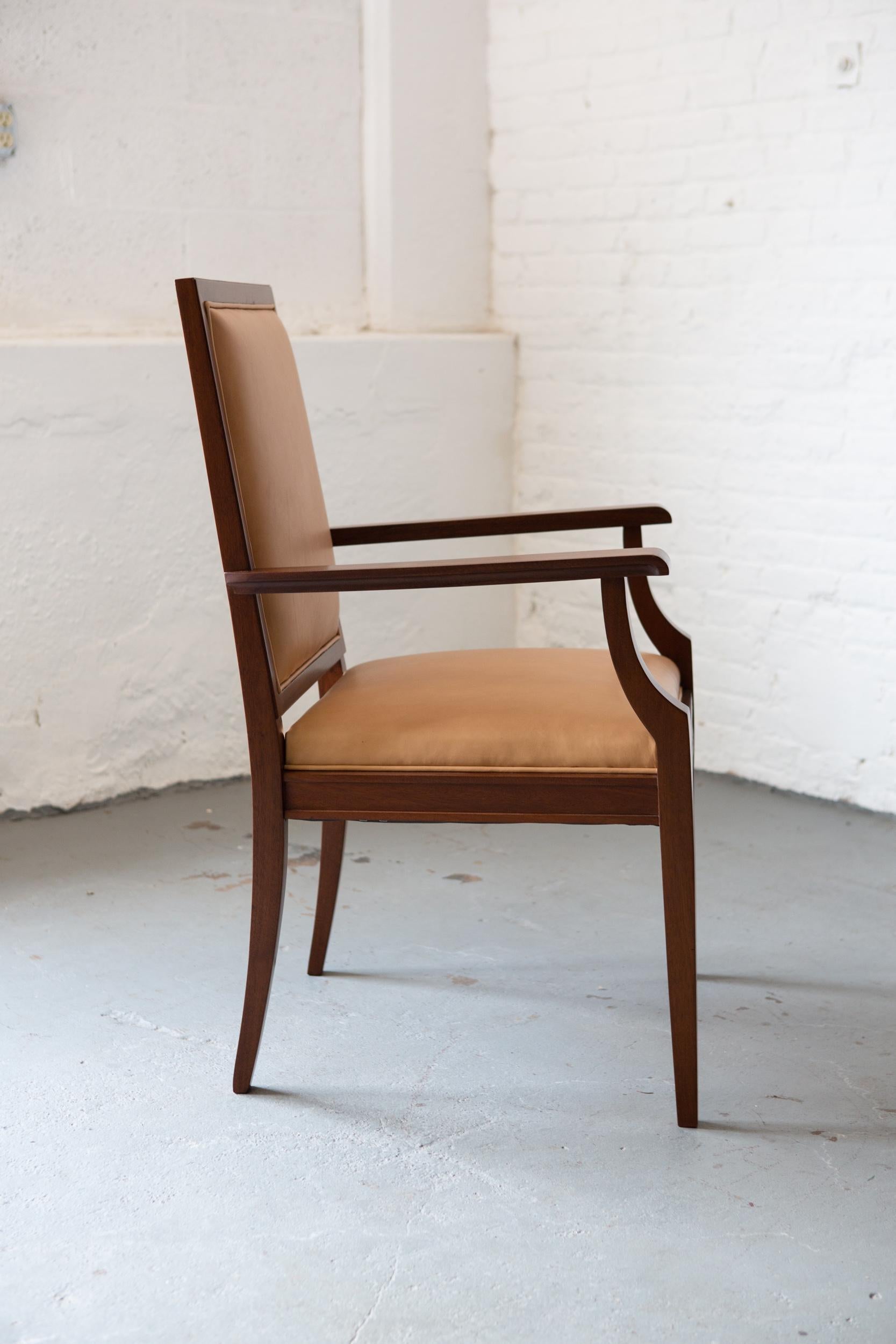 Maßgefertigter Mahagoni-Sessel im Art-déco-Stil (21. Jahrhundert und zeitgenössisch) im Angebot