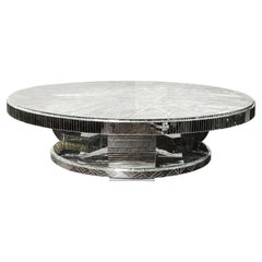 Custom Art Deco Style Mirror Coffee Table