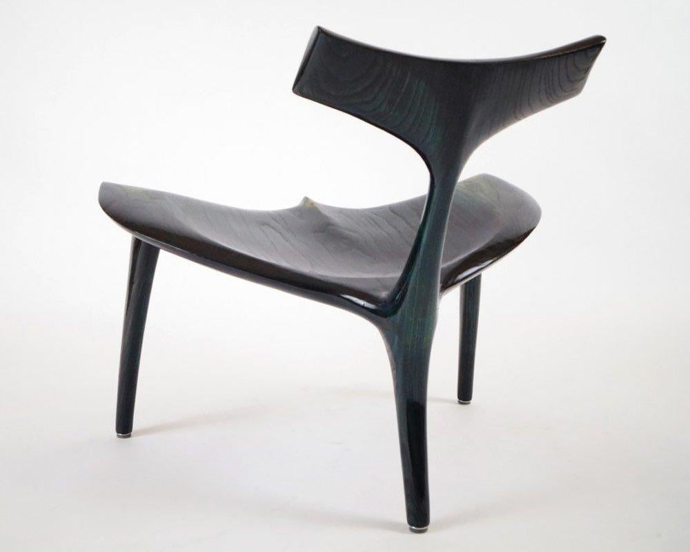 Modern Custom Art Finished Whale Chair Handcrafted and Designed by Morten Stenbaek