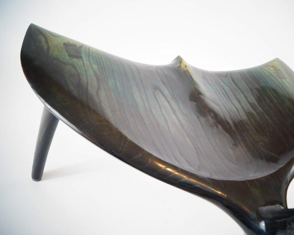 Danish Custom Art Finished Whale Chair Handcrafted and Designed by Morten Stenbaek