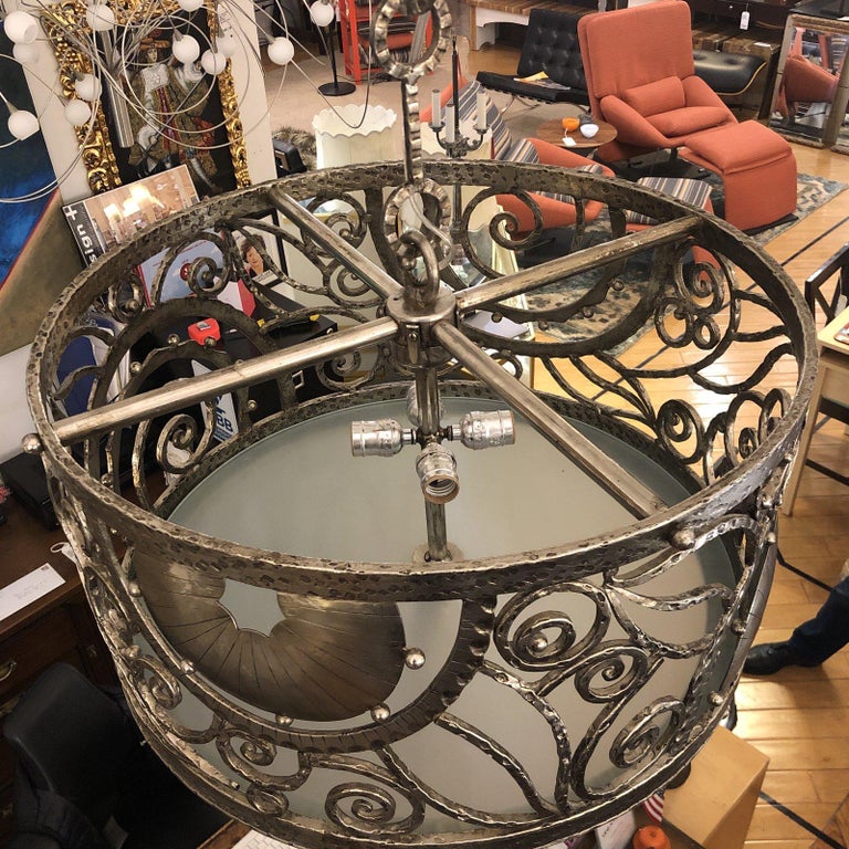 Photo inspiration: Gallery Detail: Custom Artisan Metal Drum Chandelier For Sale At 1Stdibs