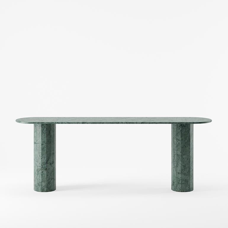 Console Ashby personalizzata realizzata a mano in travertino da Lemon 92 