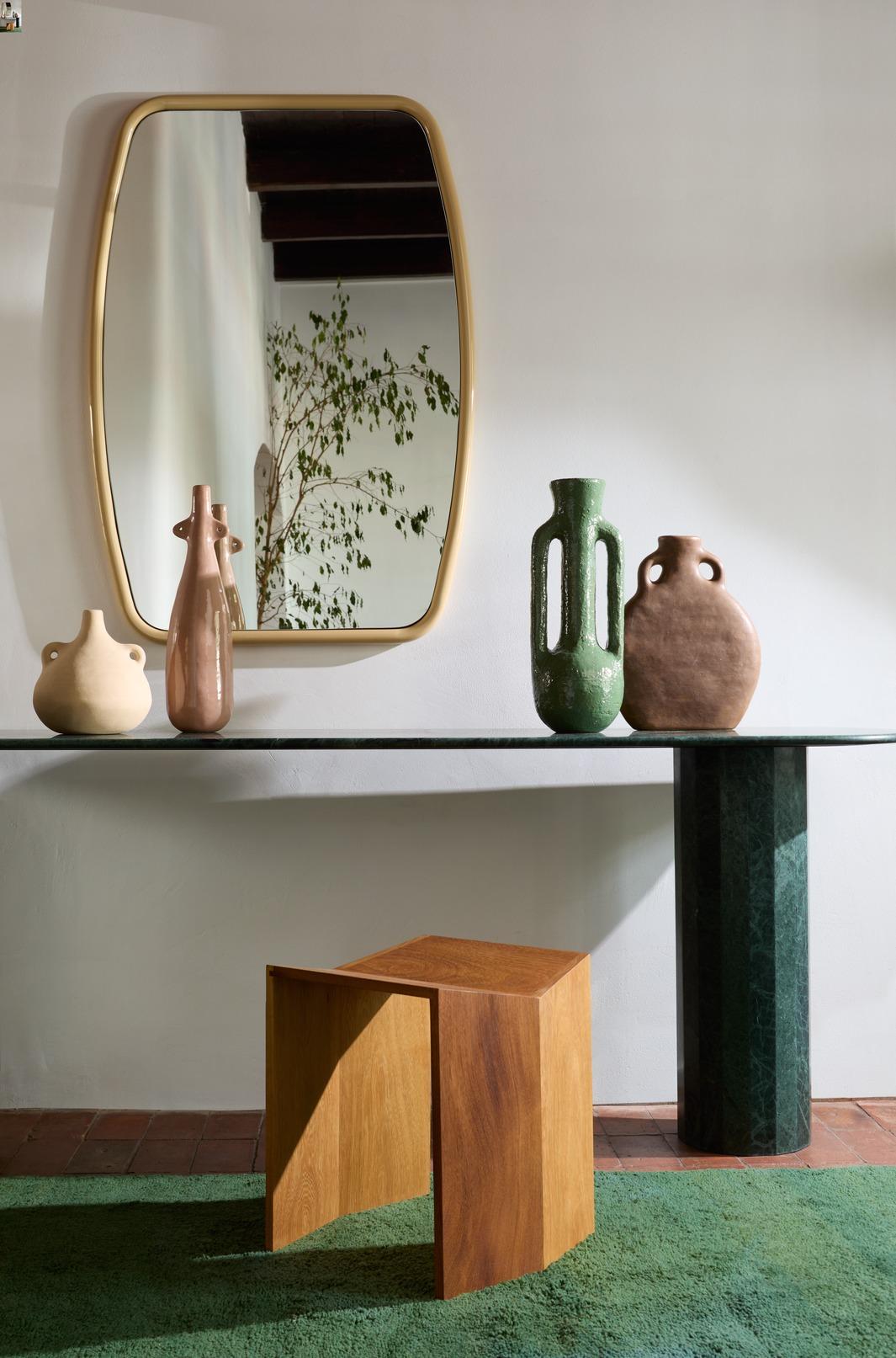 Sudafricano Console Ashby personalizzata realizzata a mano in travertino da Lemon 92 