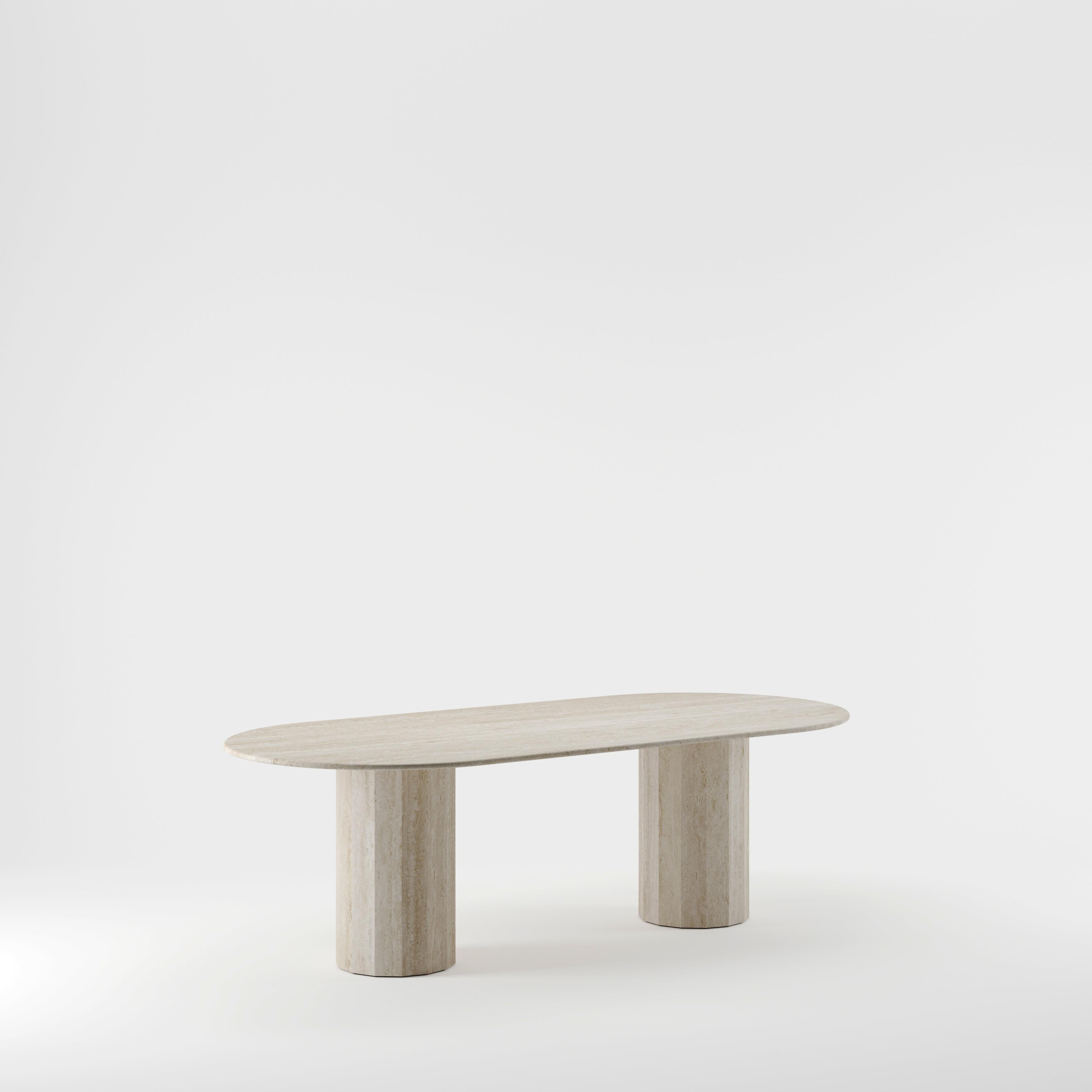 The Ashby table is evidence of Lemon’s journey into increasing simplicity. Versatile in nature, the piece’s pure silhouette, elegant proportions and dramatic texture lend it to a variety of uses and spaces. With a design cued entirely by its