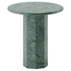 Table d'appoint ronde Ashby - Marbre Honed Verde Guatemala 30" de diamètre x 29" de hauteur