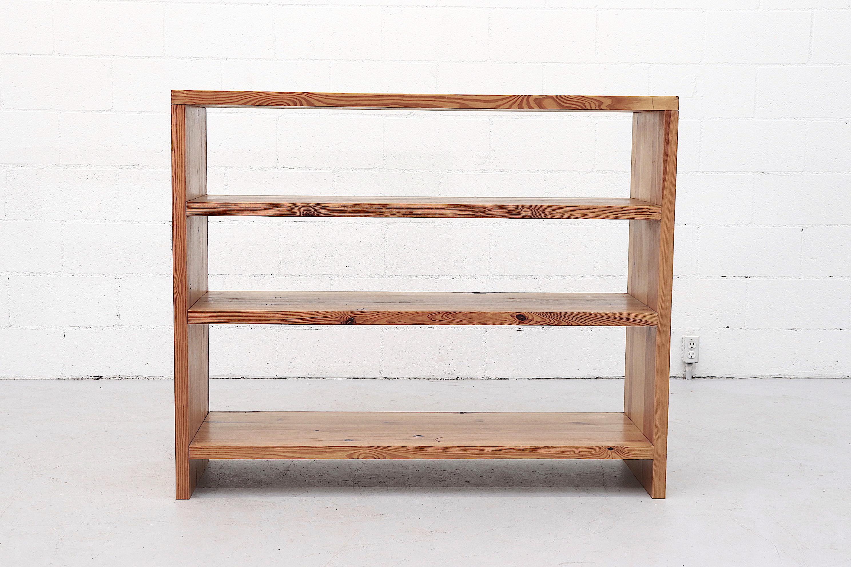 Mid-Century Modern Custom Ate Van Apeldoorn Pine Bookshelf