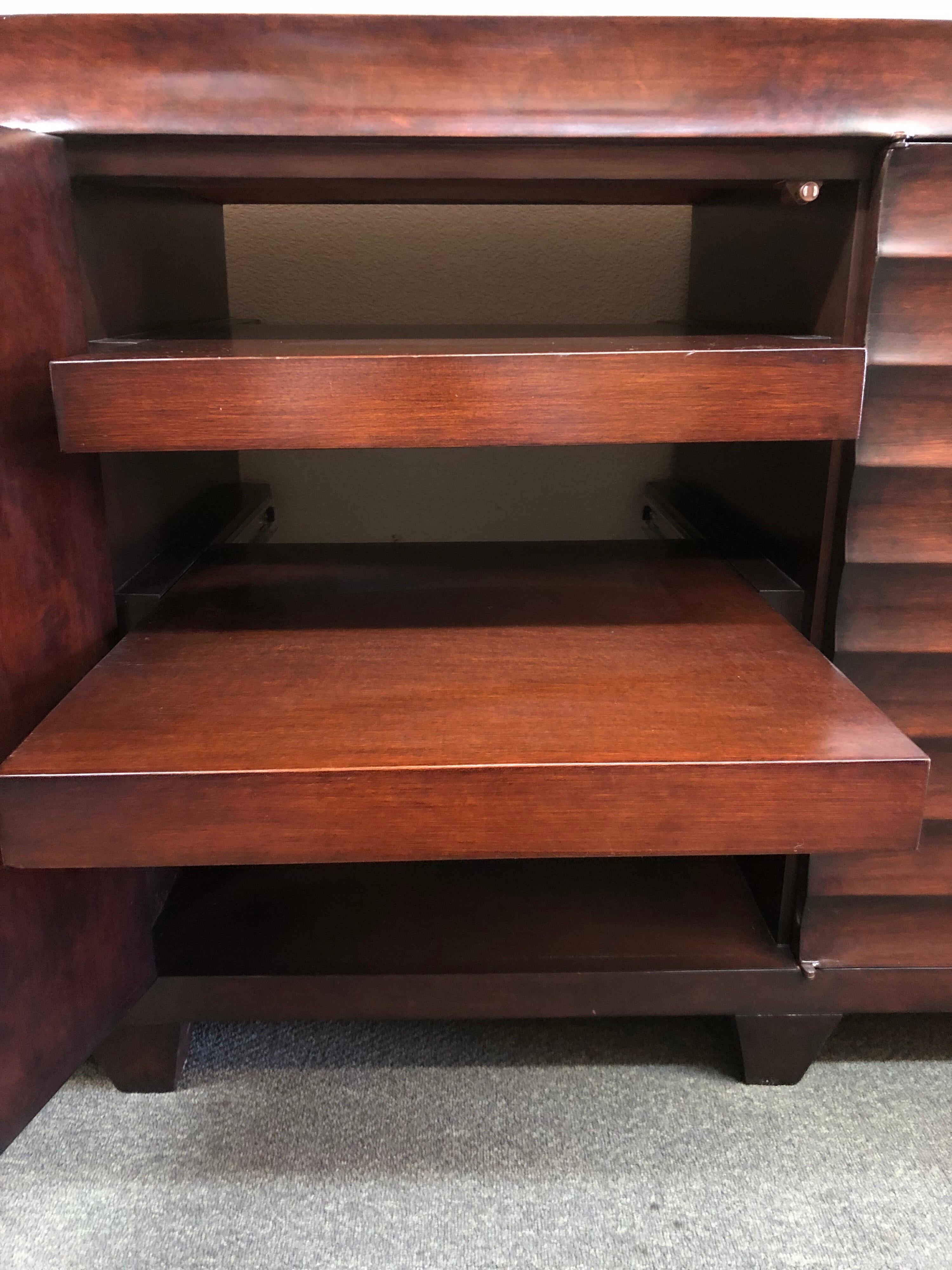 Regency Custom Audio Cabinet by Eric Bors For Sale