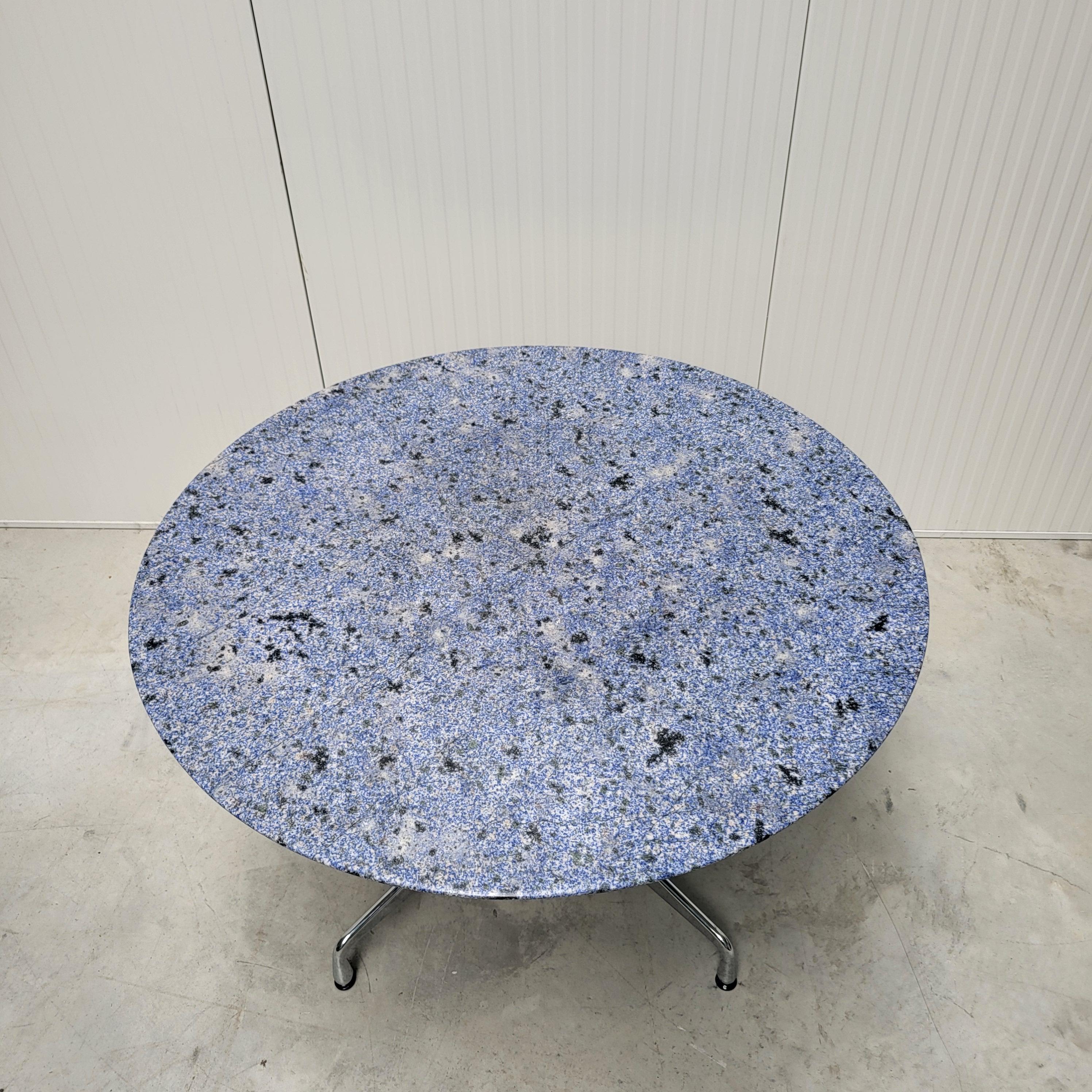 Hand-Crafted Custom Azul Bahia Dining Office Table by Charles Eames for Vitra 1990s For Sale