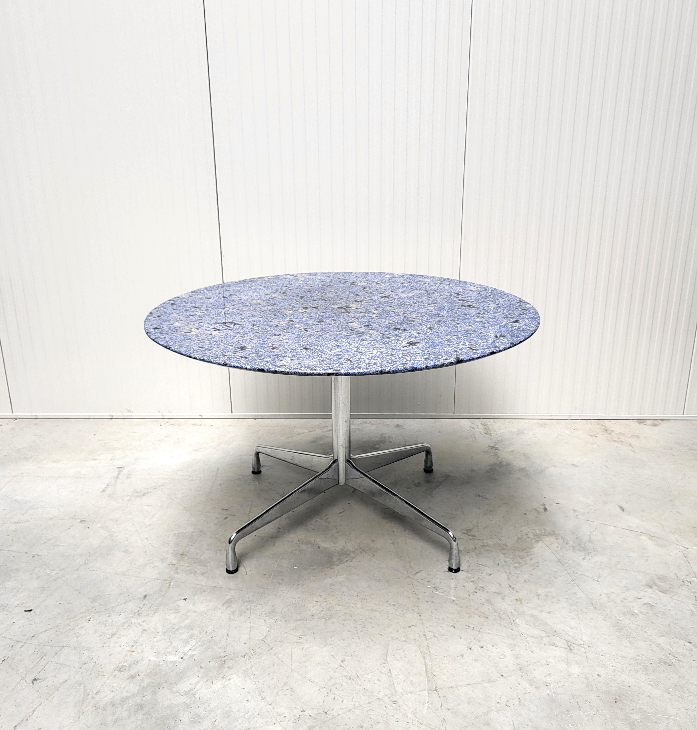 Late 20th Century Custom Azul Bahia Dining Office Table by Charles Eames for Vitra 1990s For Sale