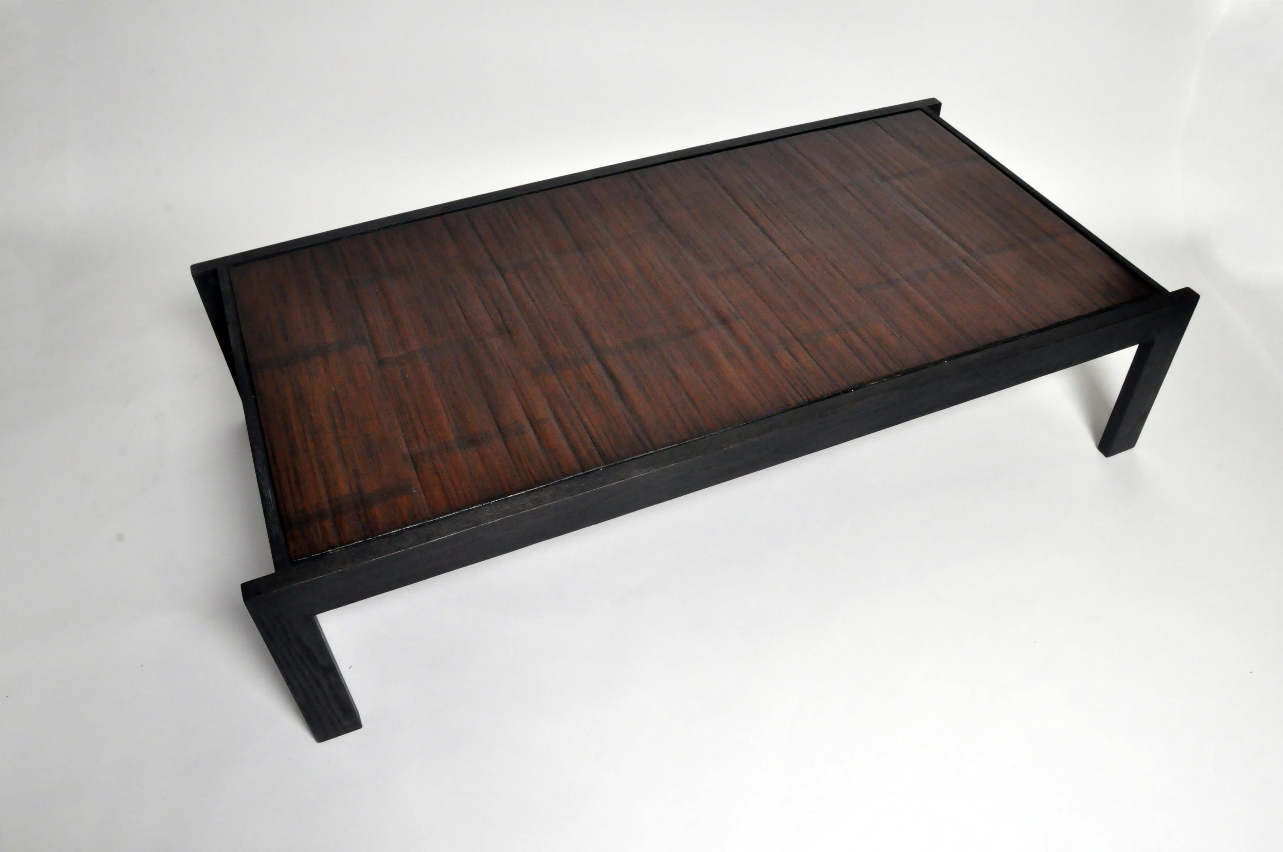 Custom Bamboo Top Coffee Table 3