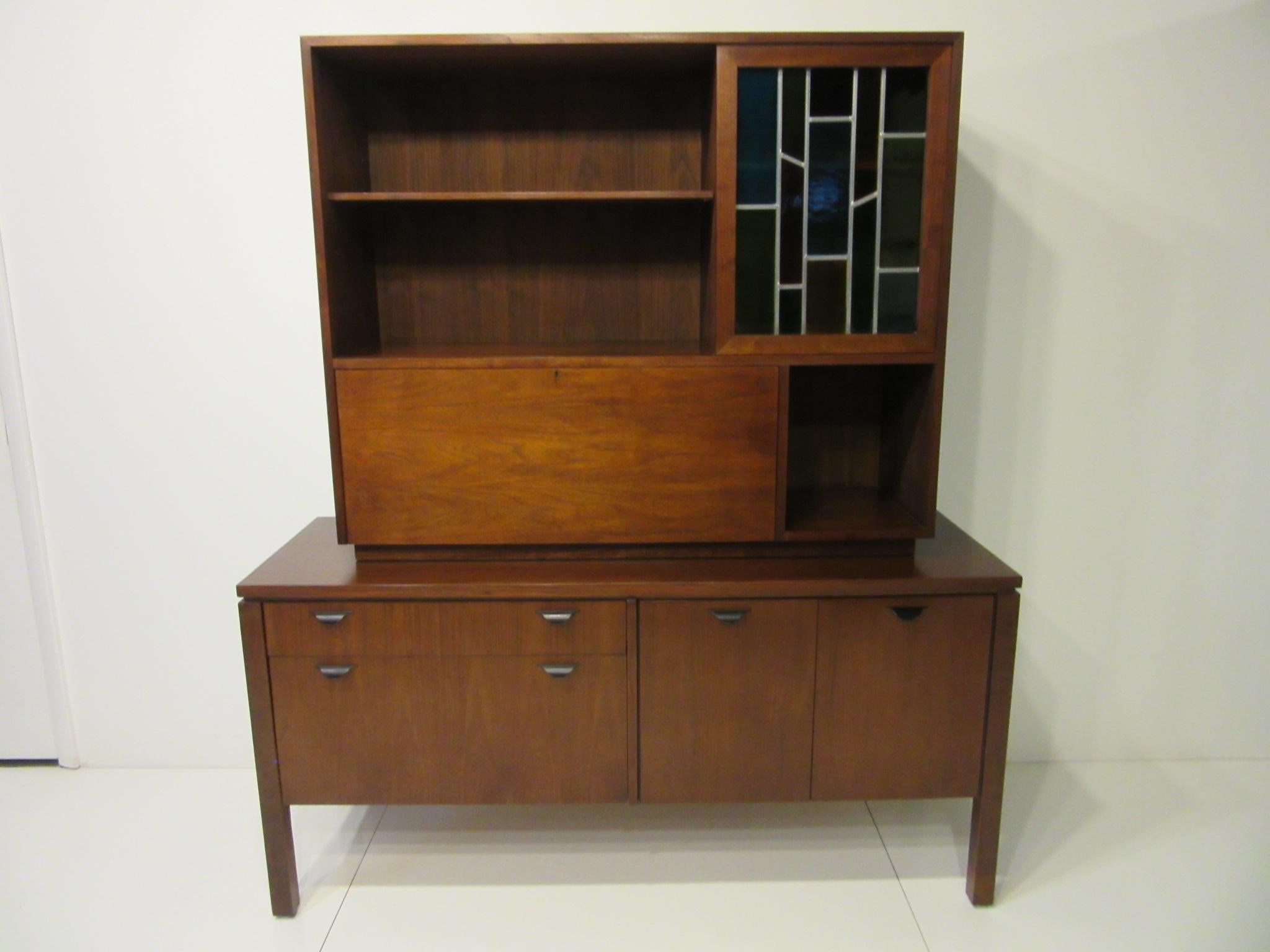 Custom Bar Cabinet / Credenza in the Style of Midcentury Jens Risom 5
