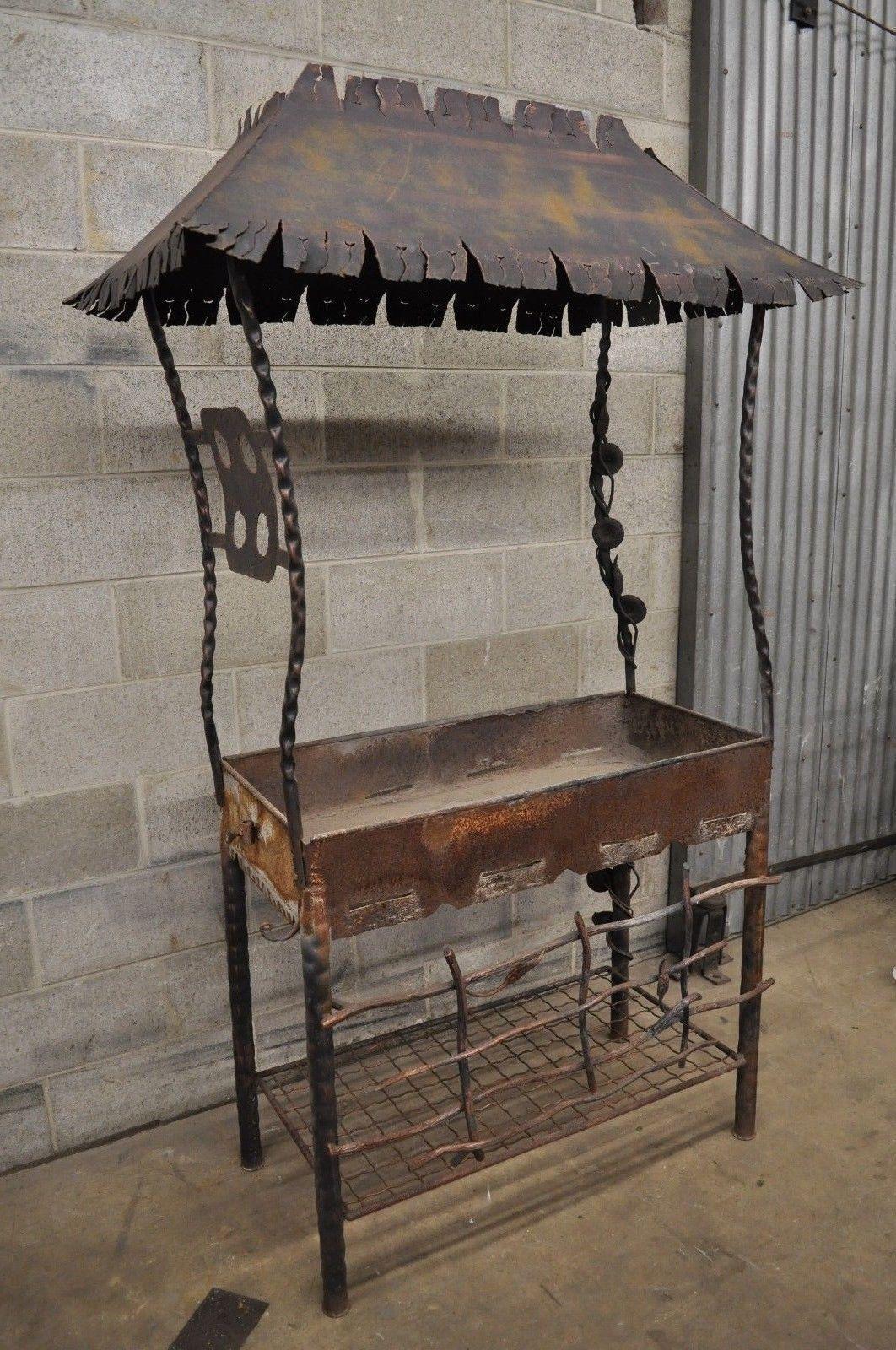 Custom Bbq Grill Pit Grill Master Twisted Metal Steel Brutalist Hood 5