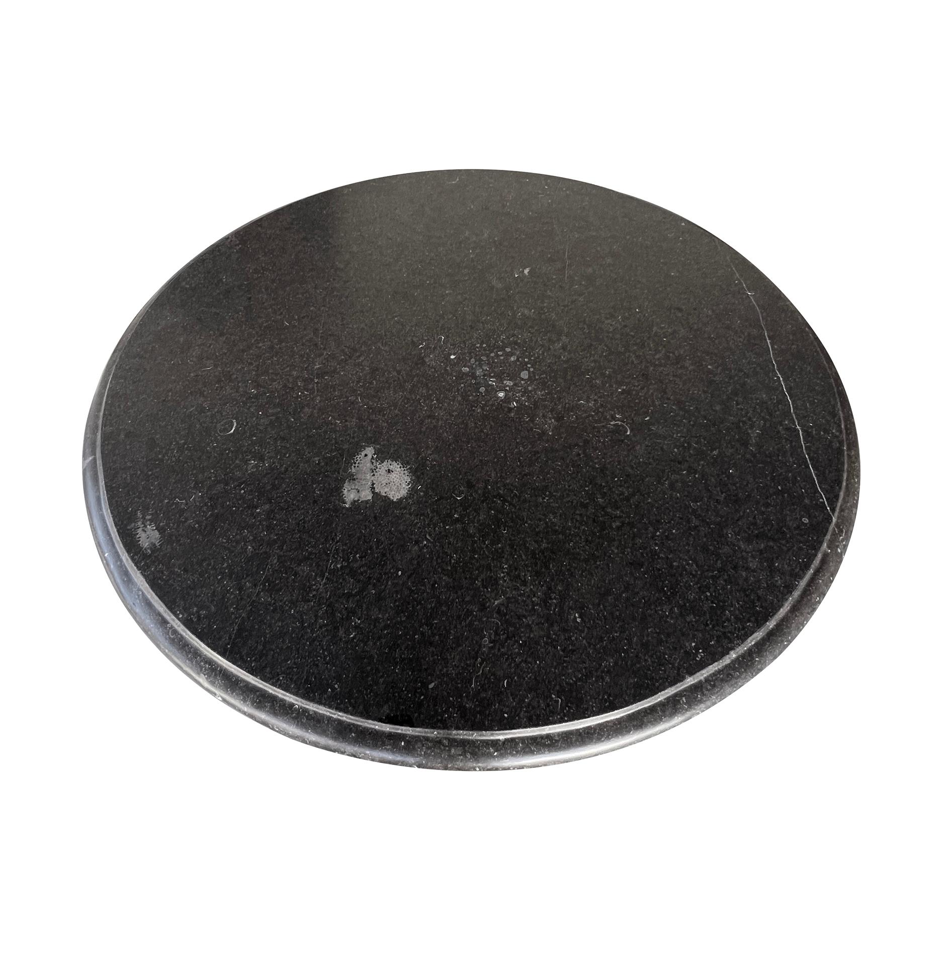 Custom Belgian Belgian Bluestone Round Dining/Center Table with Baluster Base In New Condition For Sale In San Francisco, CA