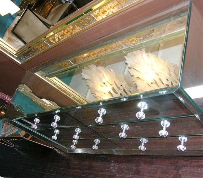 Beveled Front 6Drawer Mirrored Dresser For Sale at 1stDibs mirrored