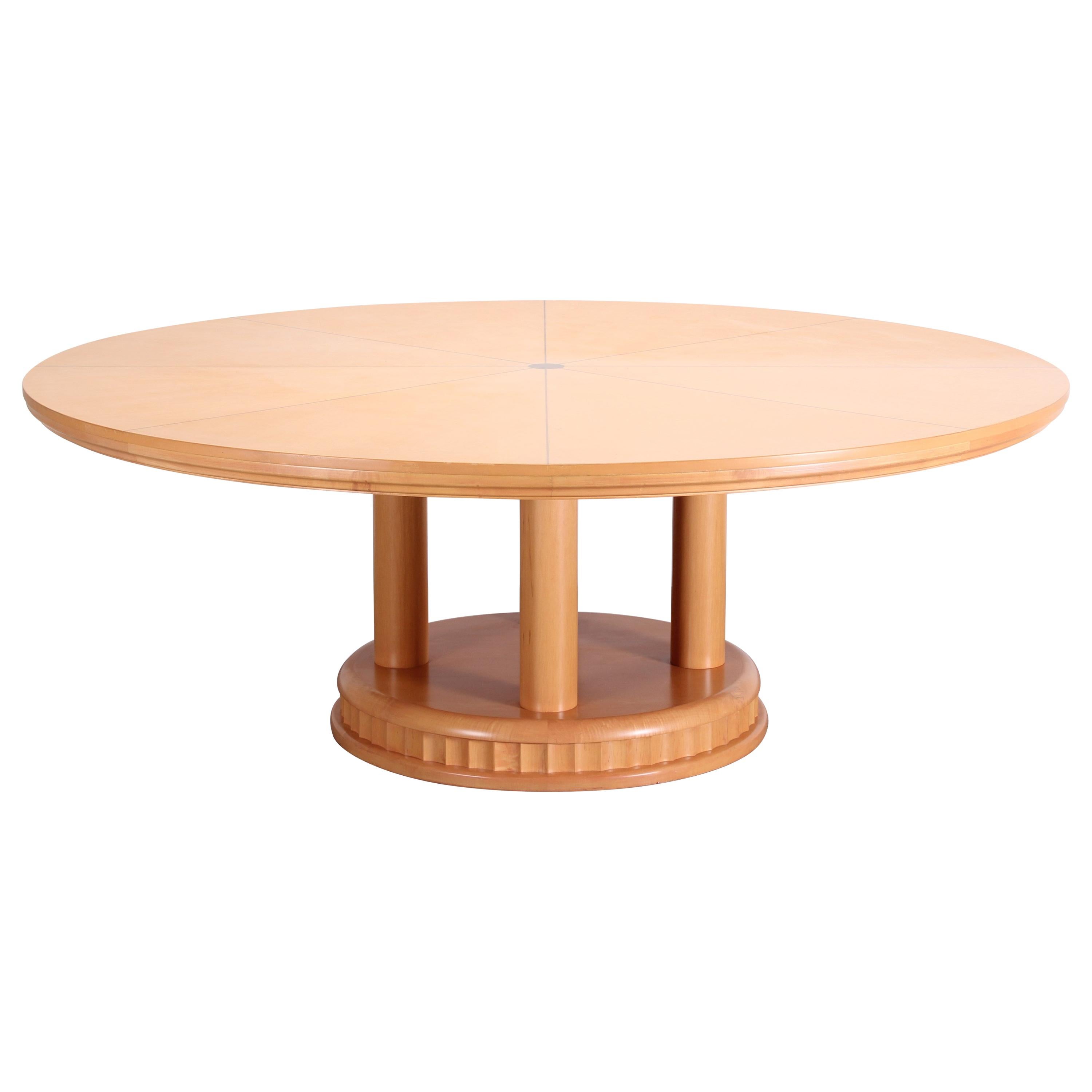 Custom Biedermeier Dining Table By Continental Furniture Company