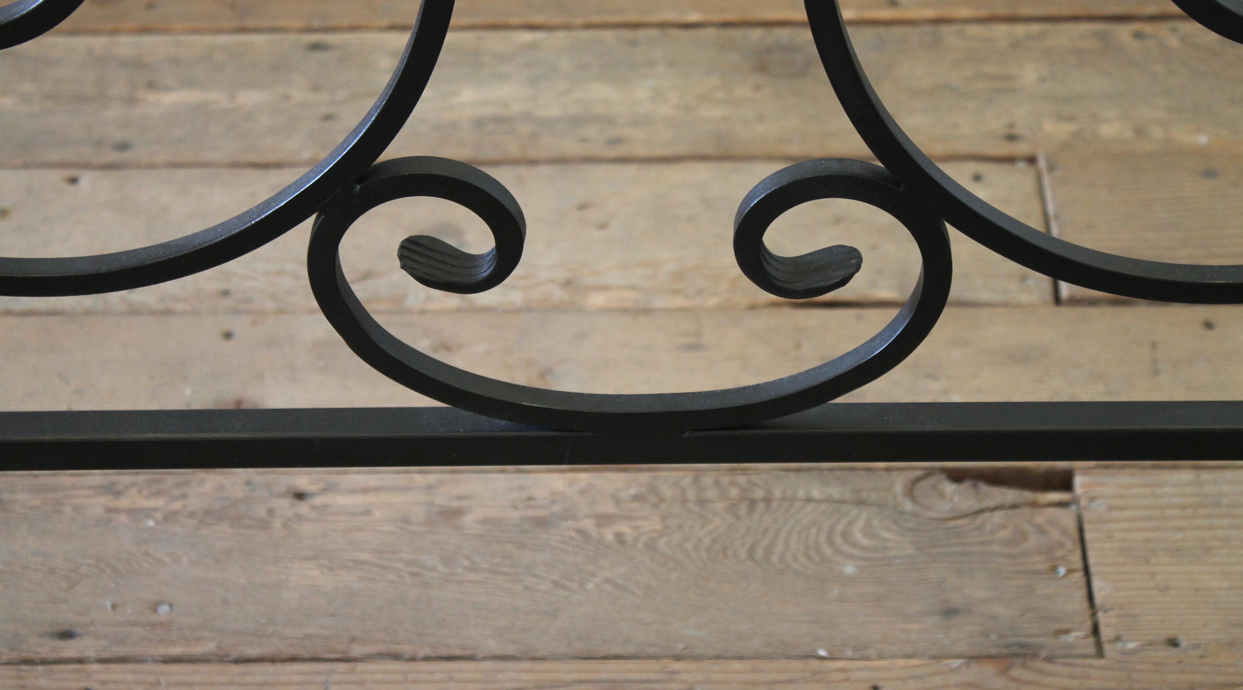 Custom Black Iron Queen Size Canopy Bed 5