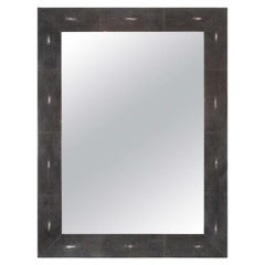 Custom Black Shagreen Mirror
