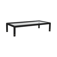 Vintage Custom Blackened Mastercraft Coffee Table