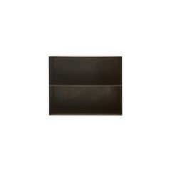 CUSTOM Blackened Steel Extra Large Block Table with Vertical Divider