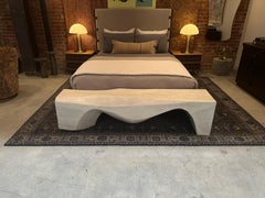 Custom Bleached Wood Bench