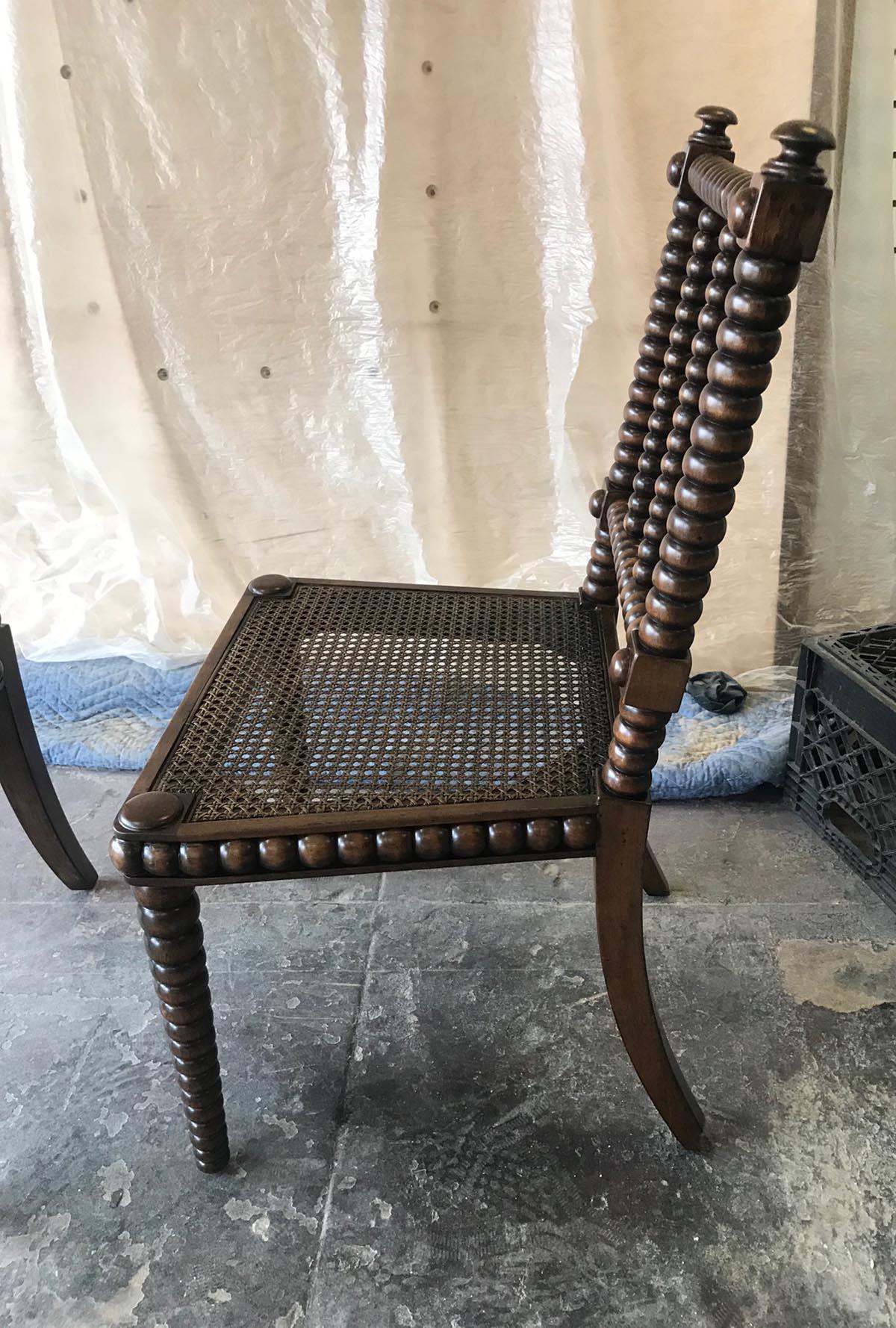 Sedia a braccio Bobbin su misura con sedile incannucciato di Dos Gallos Studio In condizioni Nuovo in vendita a Los Angeles, CA
