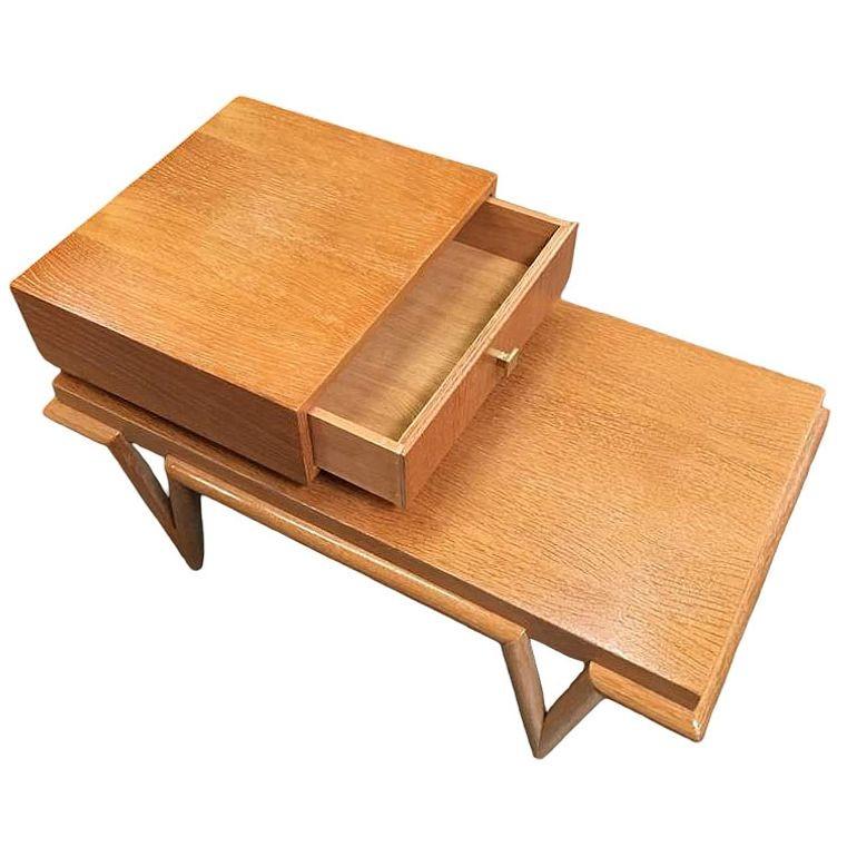 Ensemble table basse et table d'appoint sur mesure du milieu du siècle avec pieds en forme de V en vente 6