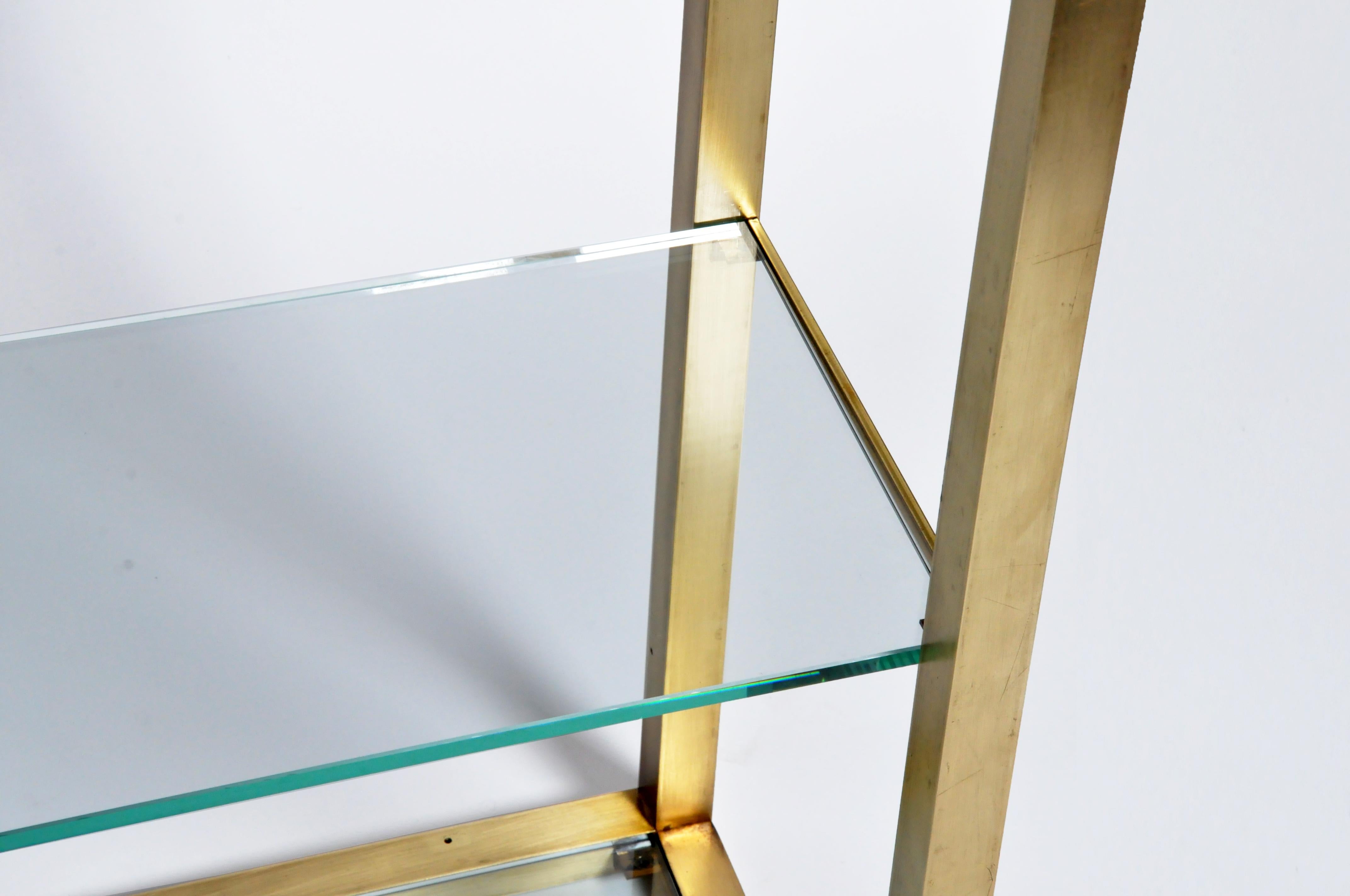 Custom Brass and Glass Console Table 3