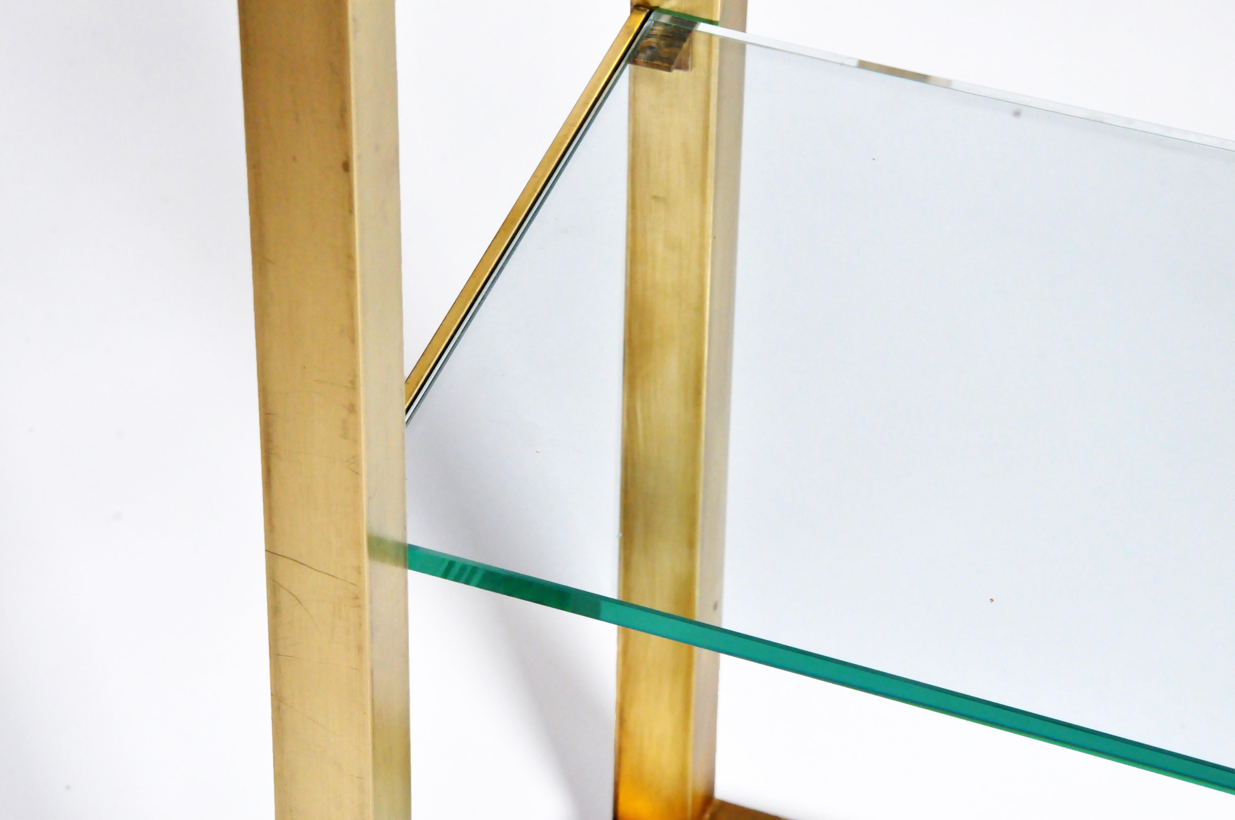 Custom Brass and Glass Console Table 8
