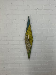 Custom Brass Mosaic Wall Sconces -Pair