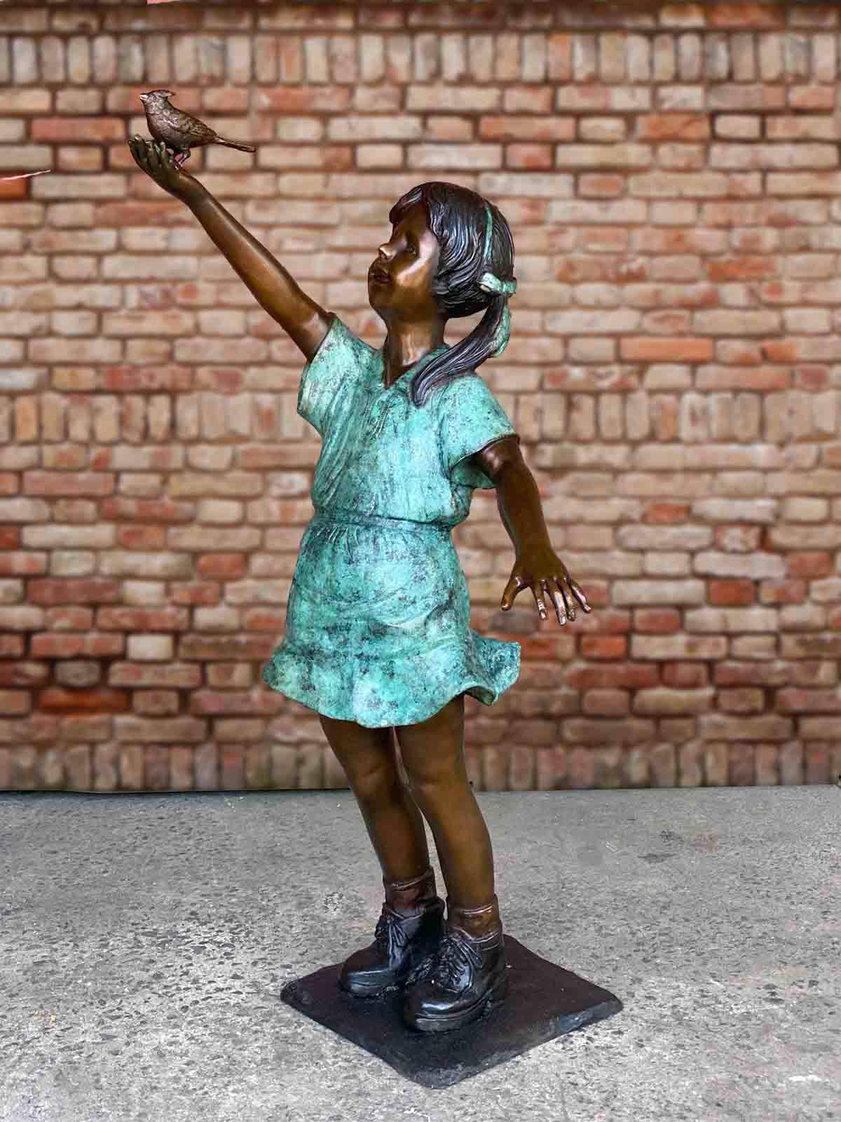 Cast Custom Bronze Garden Statue, 