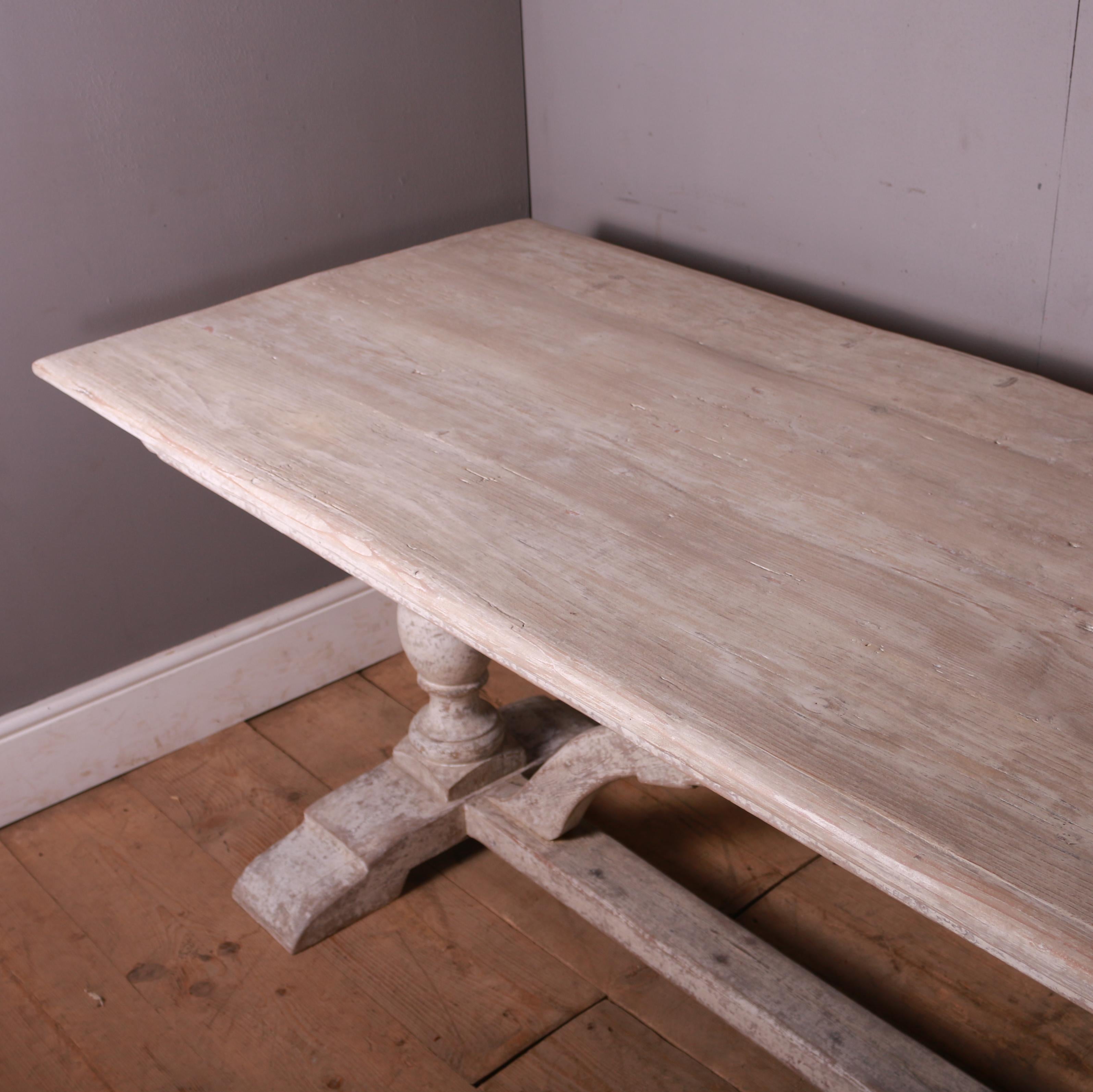 Custom Build Italian Style Trestle Table For Sale 2