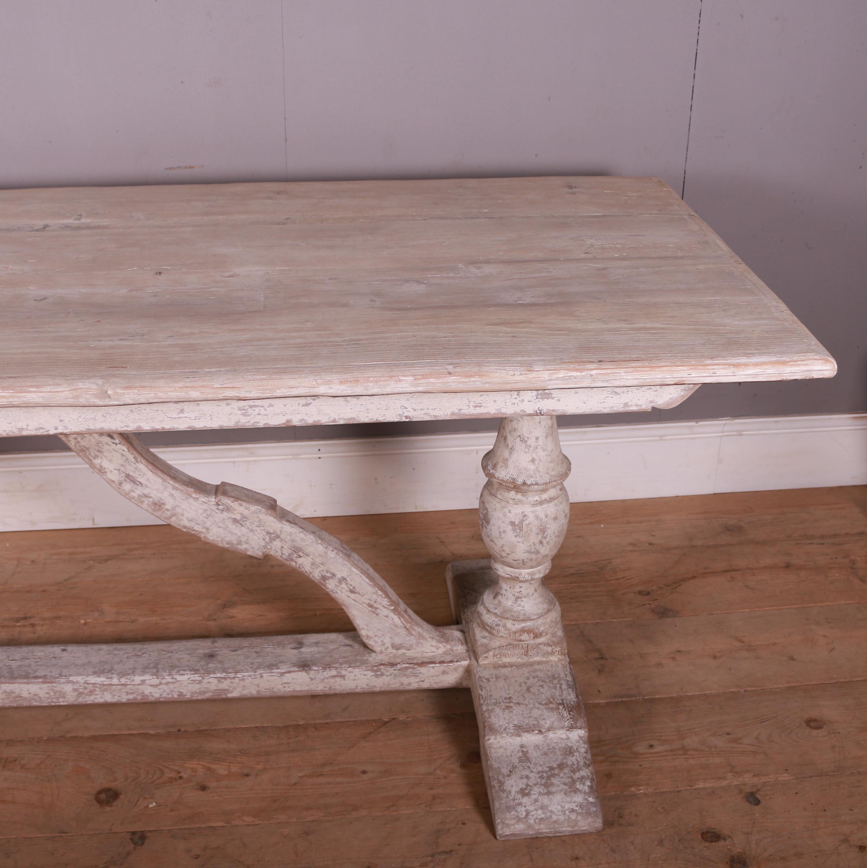 Custom Build Italian Style Trestle Table For Sale 3