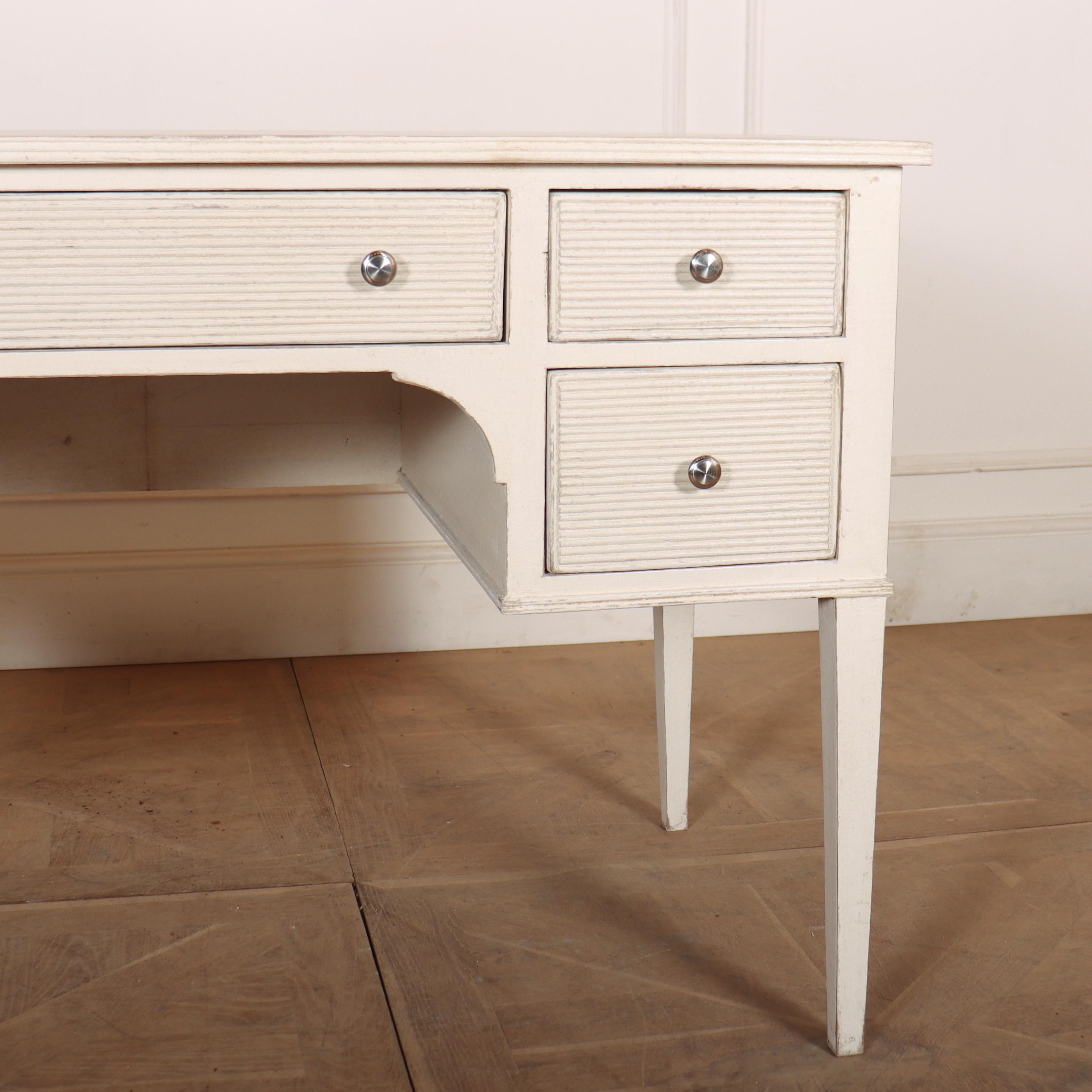 English Custom Build Swedish Style Dressing Table For Sale