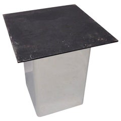 Retro Custom Built Stainless Steel Base Pedestal or Table in Style of Pace