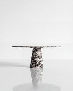 Custom Calacatta Viola Marble Oval Table for Ellen