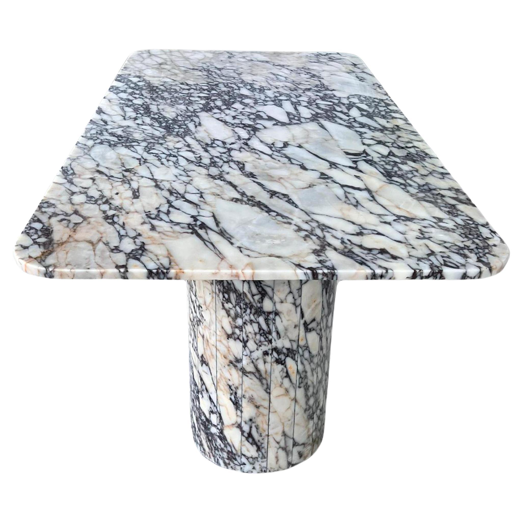 Custom Calacatta Viola Oval Dining Table - Calacatta Marble Custom Table en venta