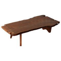 Custom California Walnut Live Edge Coffee Table Custom California Walnut Live Edge Coffee Table