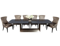 Custom Cannon Modern Porcelain Top Dining Table
