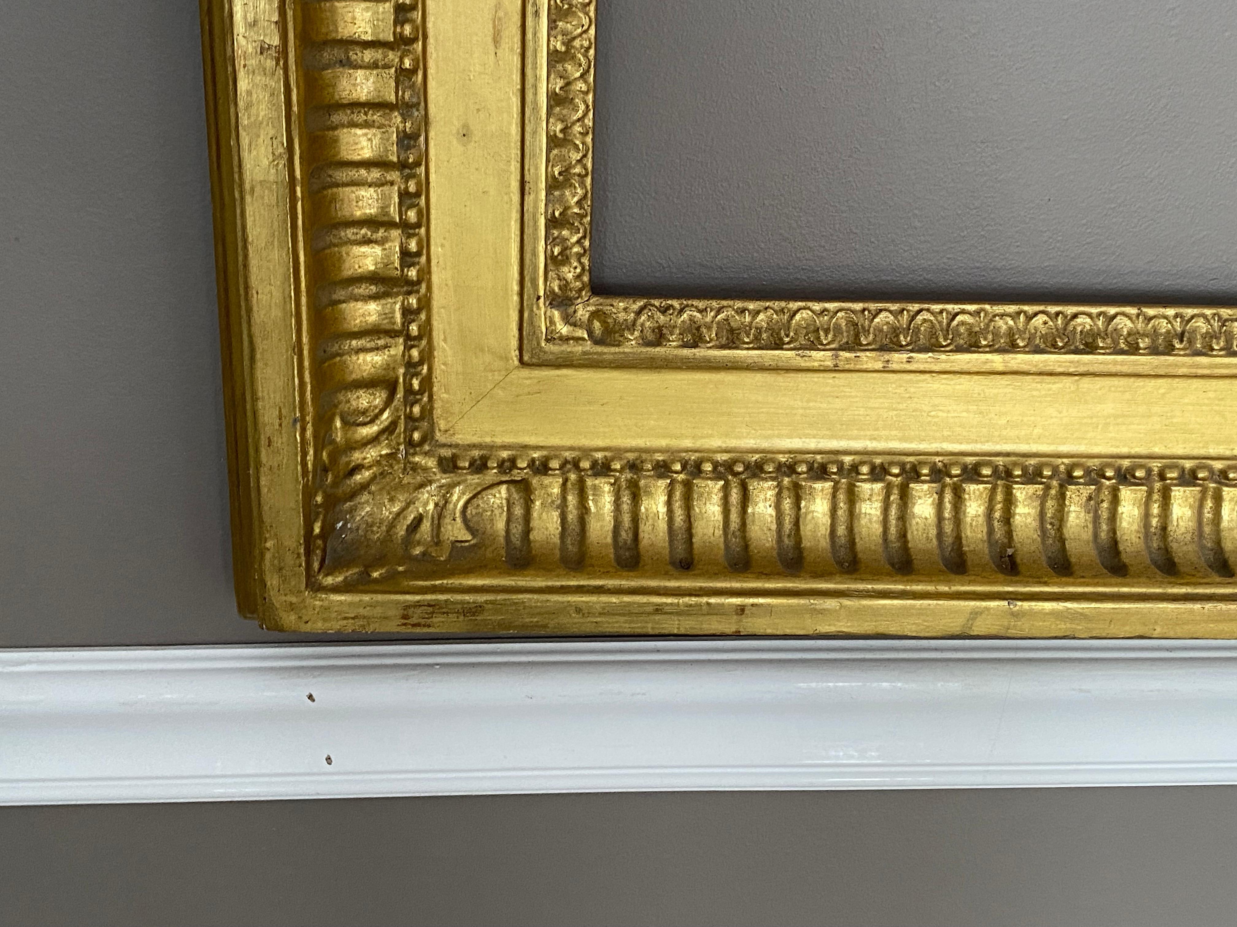 Custom Carved and Gilt Frame Made for the Most Important American Painting In Good Condition For Sale In Hallowell, US