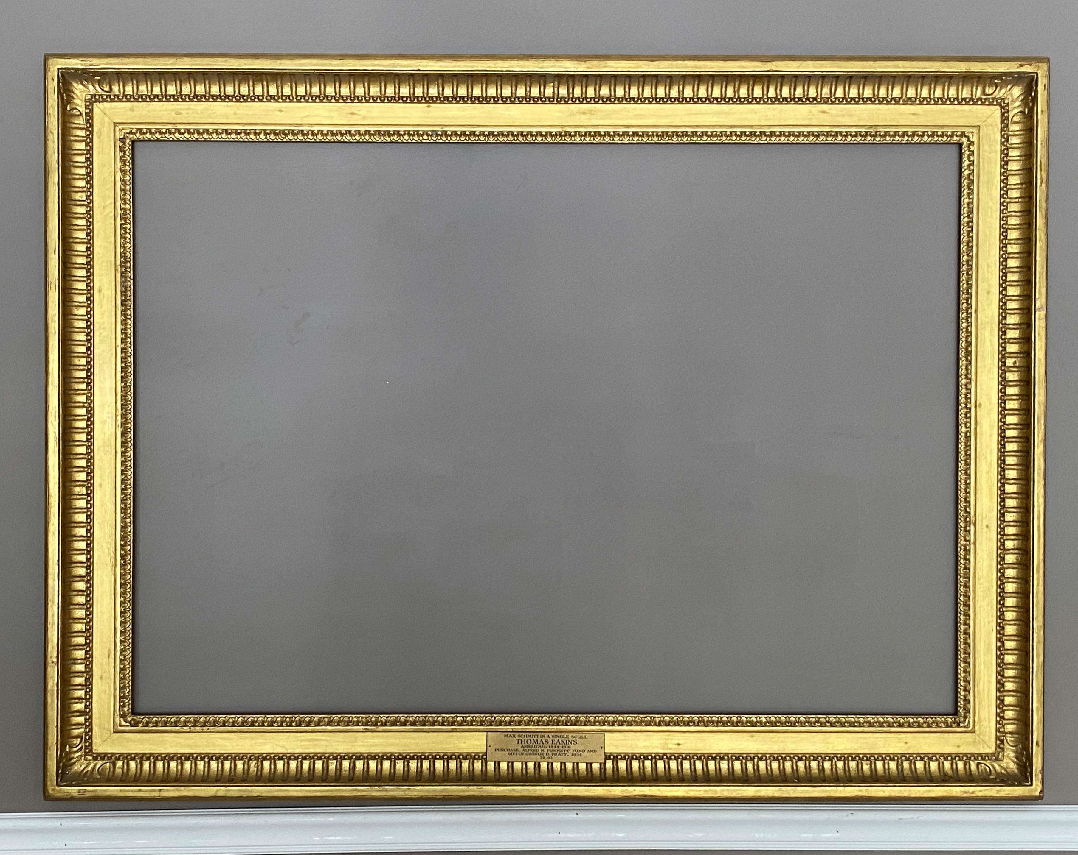 Custom Carved and Gilt Frame Made for the Most Important American Painting For Sale