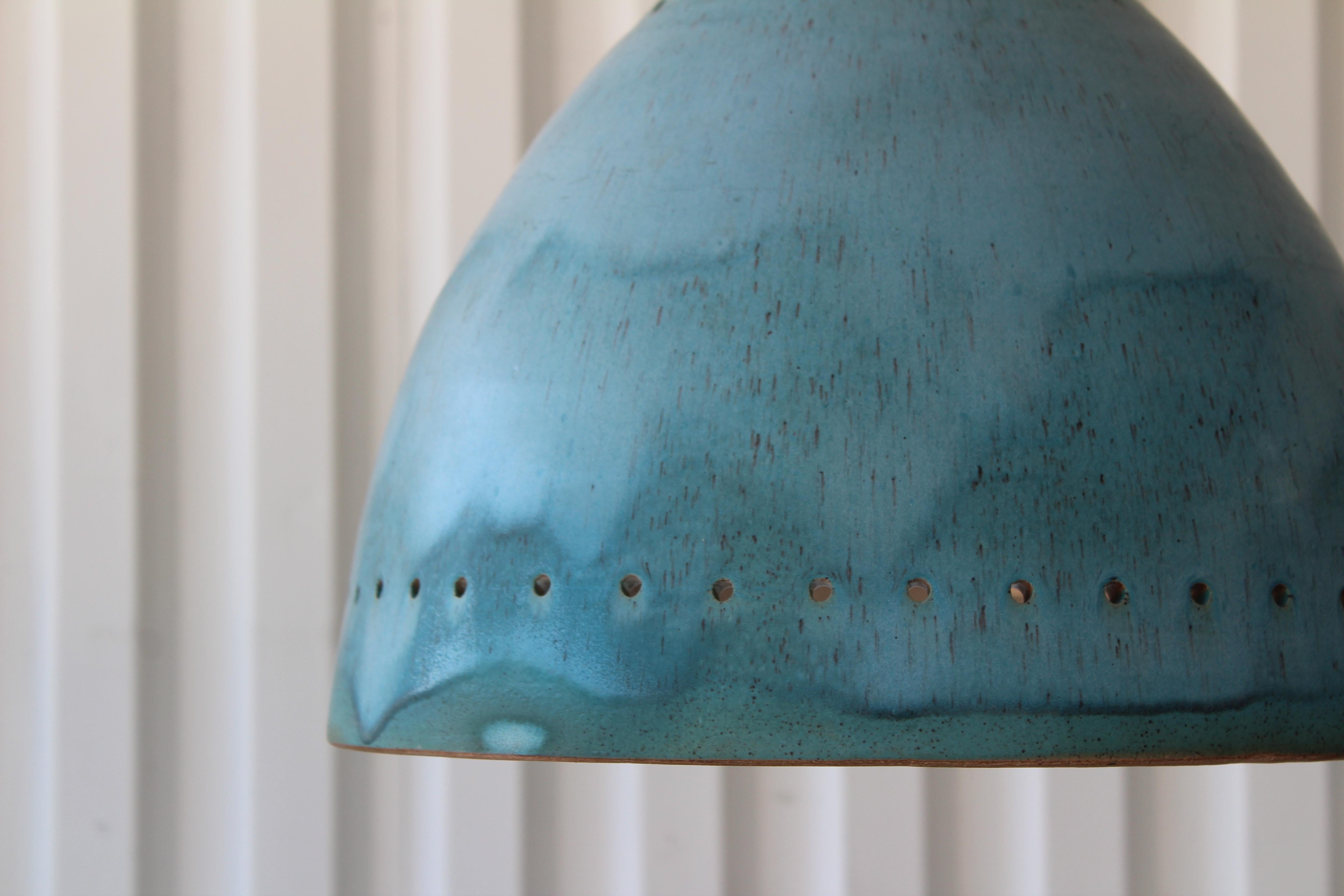 Contemporary Custom Ceramic Pendants by Natan Moss, Four Available