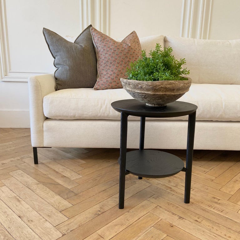 Custom Chaise One Arm Sofa Crypton Stain Resistant Fabric For Sale at