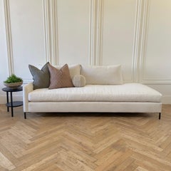 Custom Chaise One Arm Sofa Crypton Stain Resistant Fabric RAF