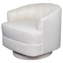 Custom Champagne Swivel Chair