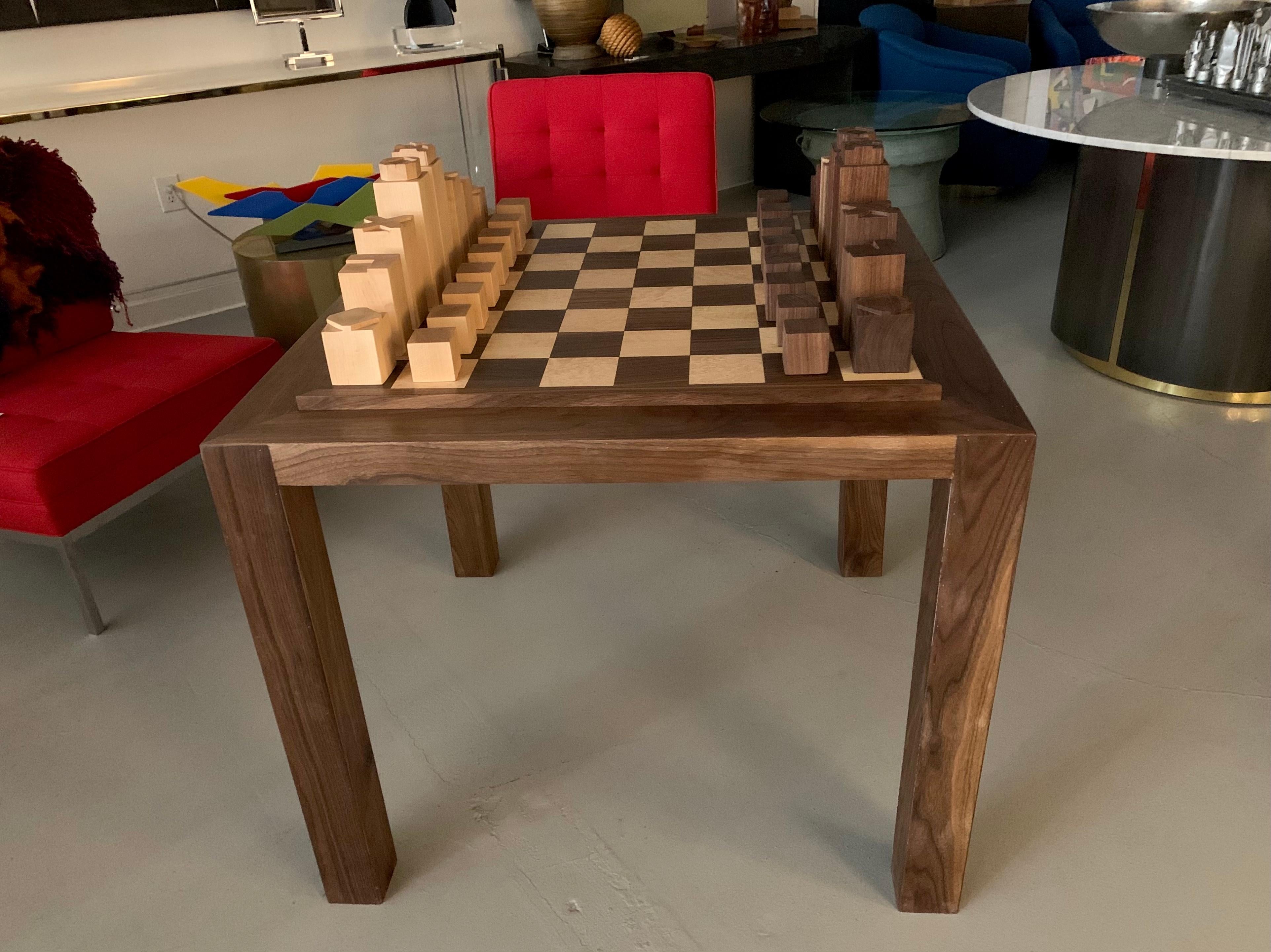 Custom Chess Set and Game Table For Sale 4