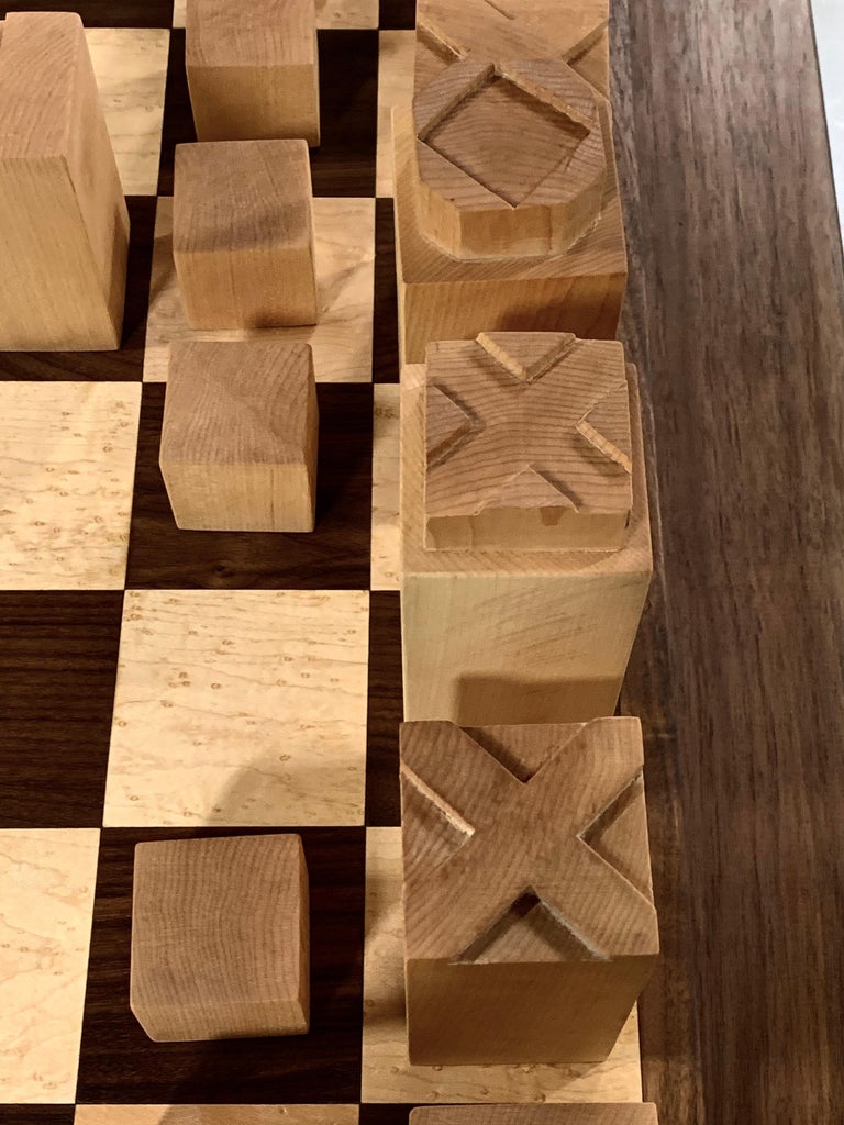 Custom Chess Set and Game Table For Sale 1