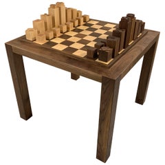 Custom Chess Set and Game Table