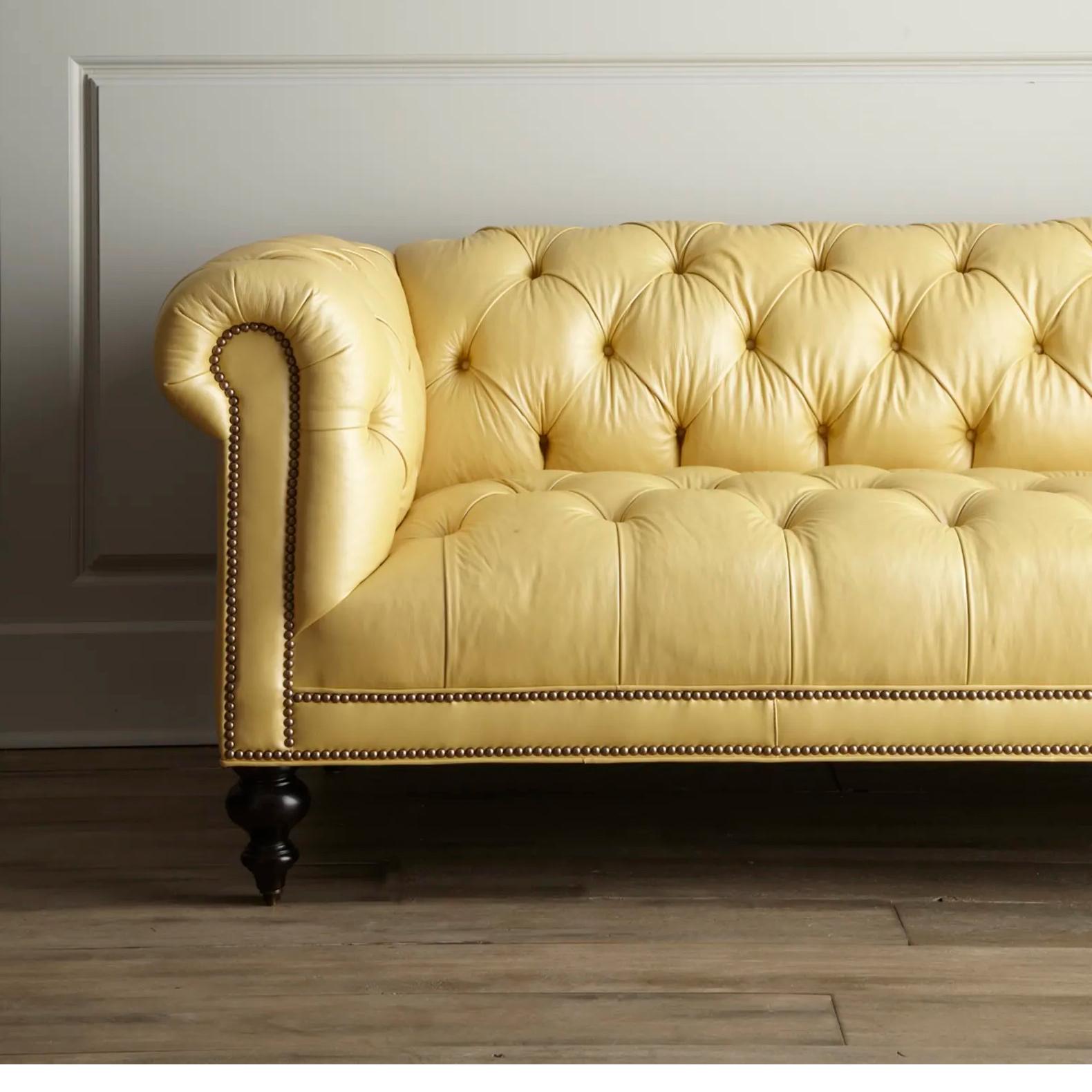 American Custom Chesterfield Sofa - BBID For Sale