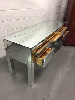 Custom Clad Mirrored Desk, Custom Design