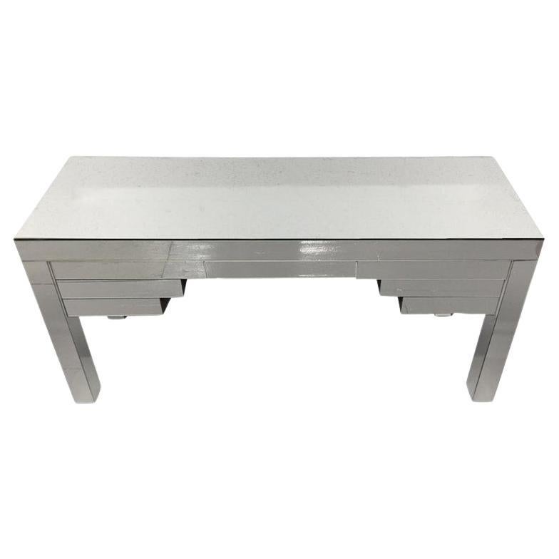 Custom Clad Mirrored Desk, Custom Design For Sale